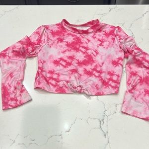 Girls cropped swim top